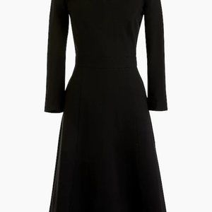 J. Crew Black Long Sleeve Dress